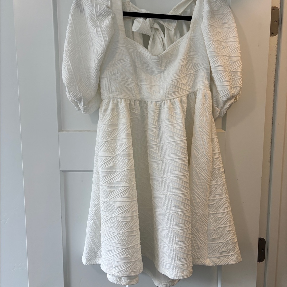 Free People White Mini Dress